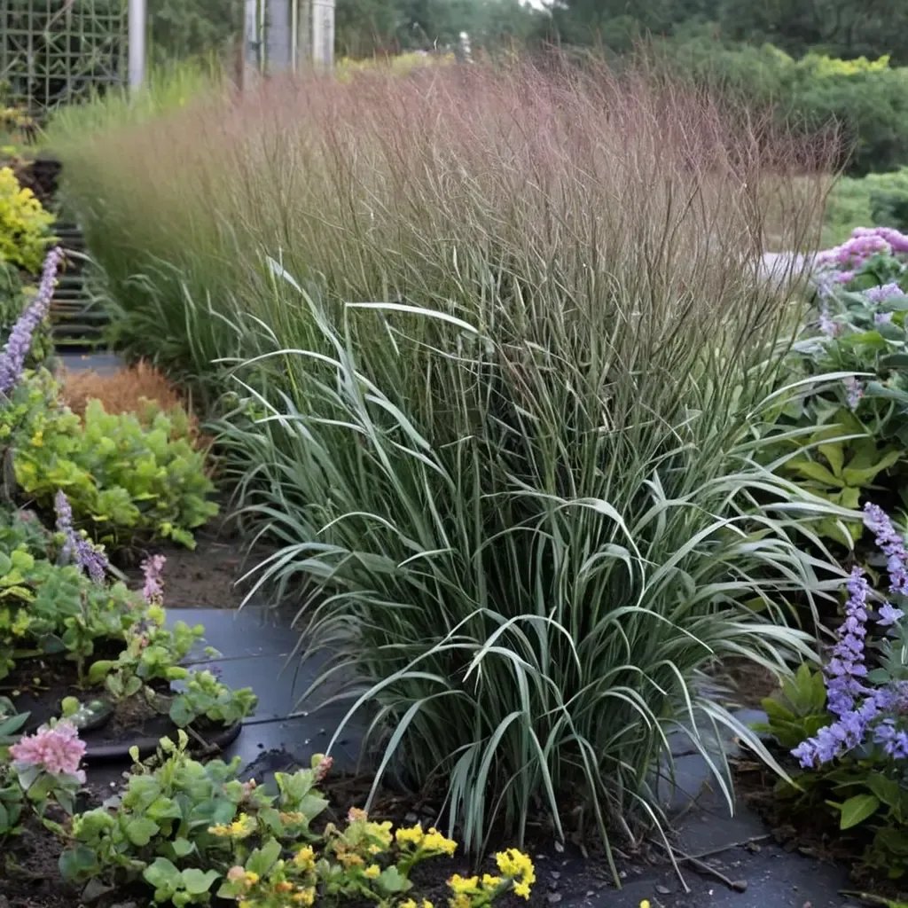 Panicum virgatum 'Apache Rose'