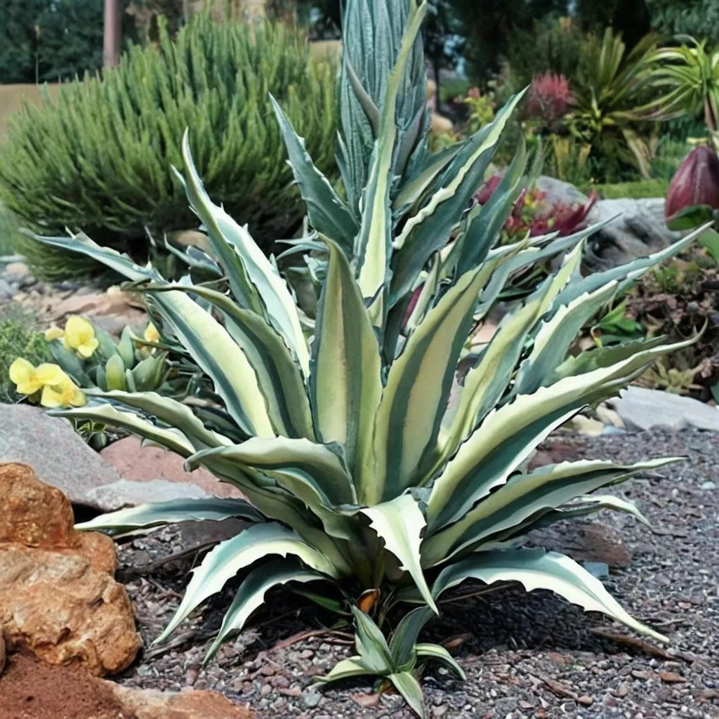 Agave americana 'Mediopicta Alba'