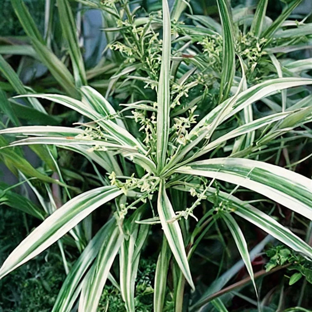 Cyperus albostriatus 'Variegatus'