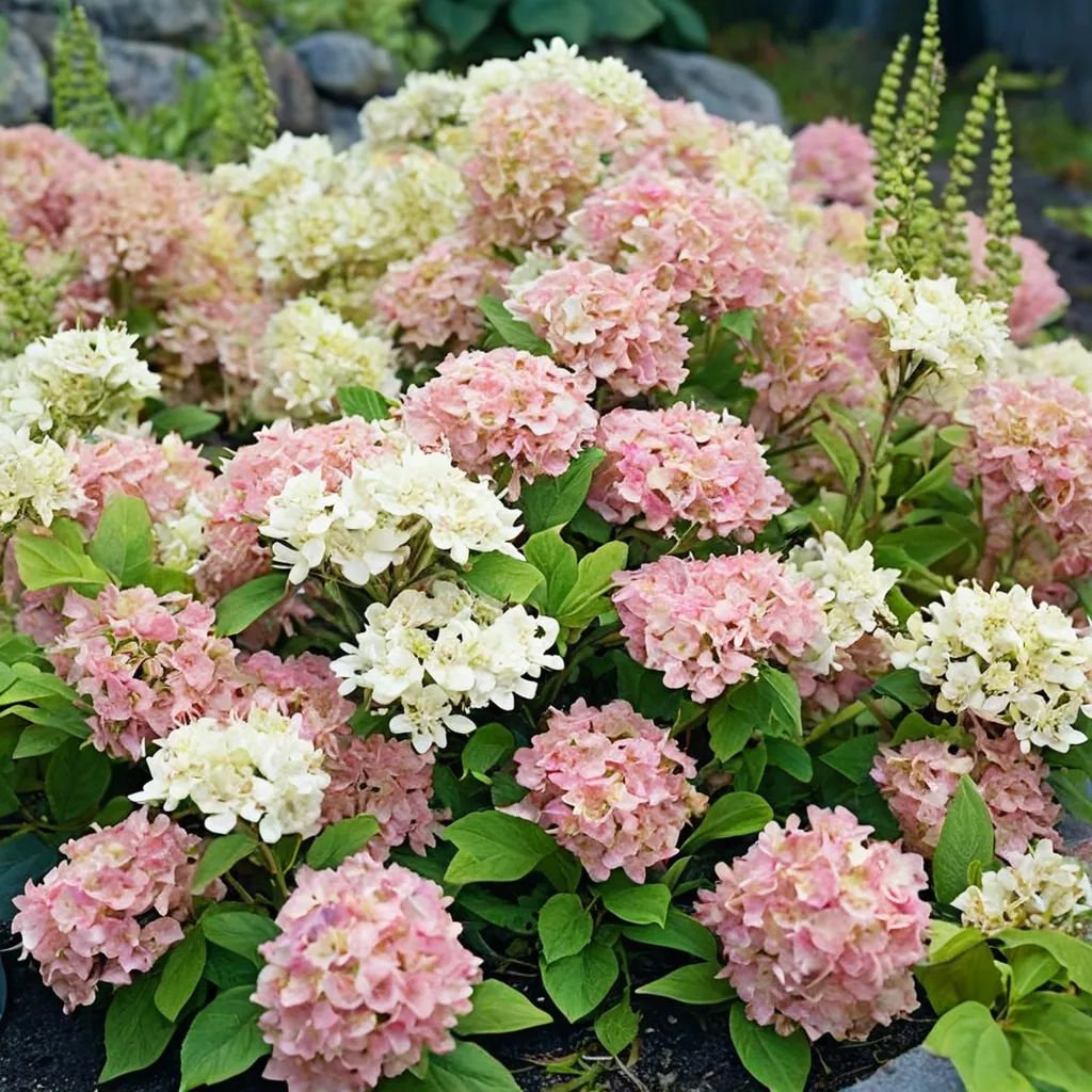 Hydrangea x hybrida 'Fire Light Tidbit'