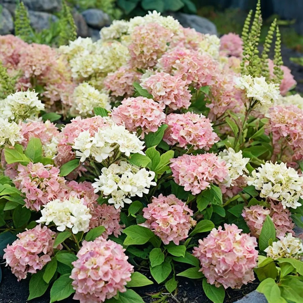 Hydrangea x hybrida 'Fire Light Tidbit'