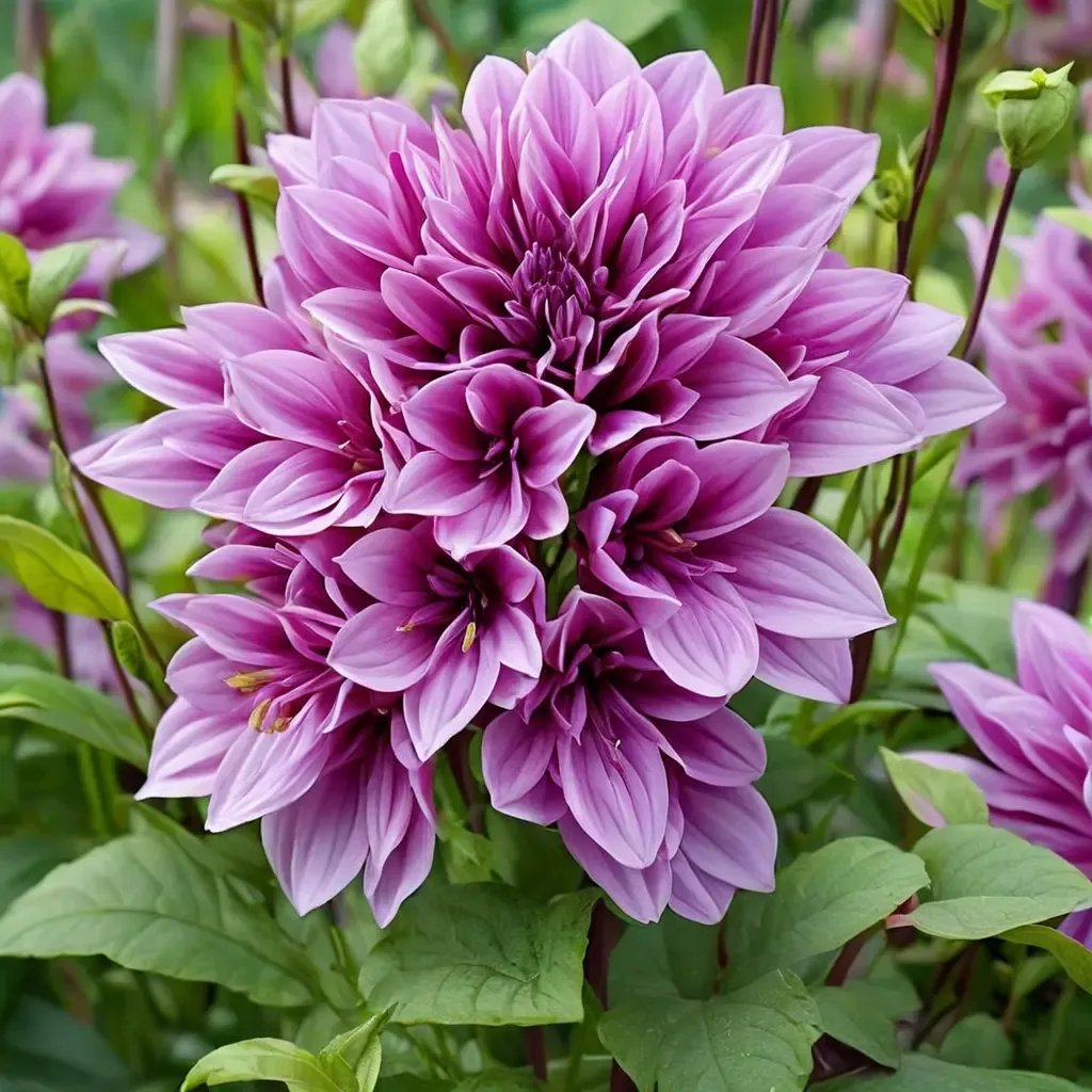 Dahlia pinnata 'Lilac Time Dinnerplate'