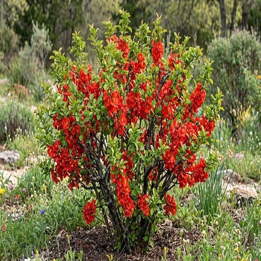 Chaenomeles speciosa 'Texas Scarlet'