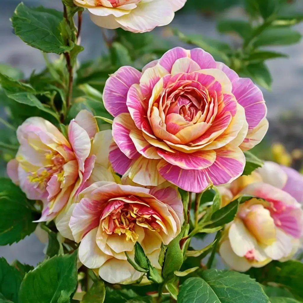 Rosa x hybrida 'Pop Art Grandiflora'