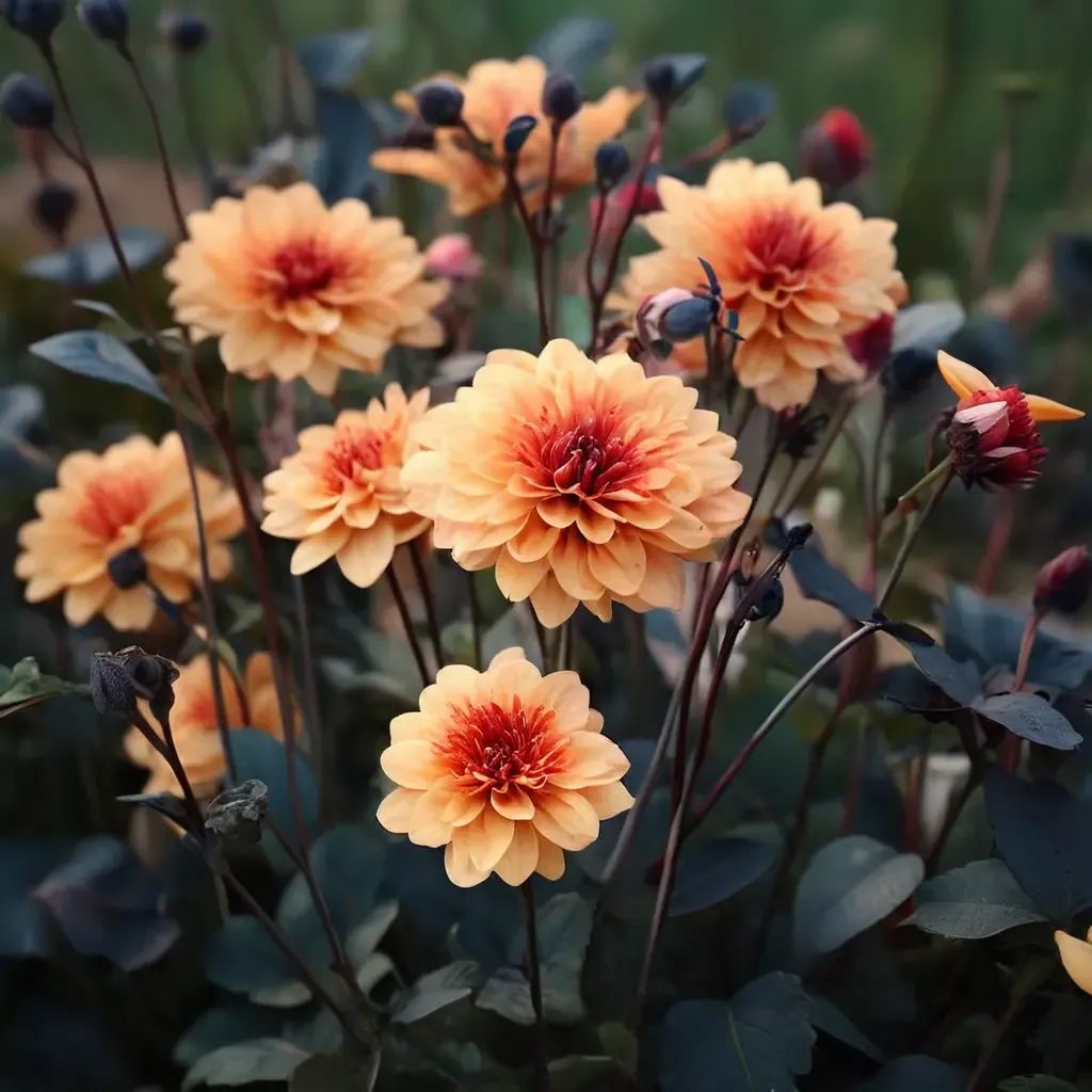 Dahlia pinnata 'David Howard'