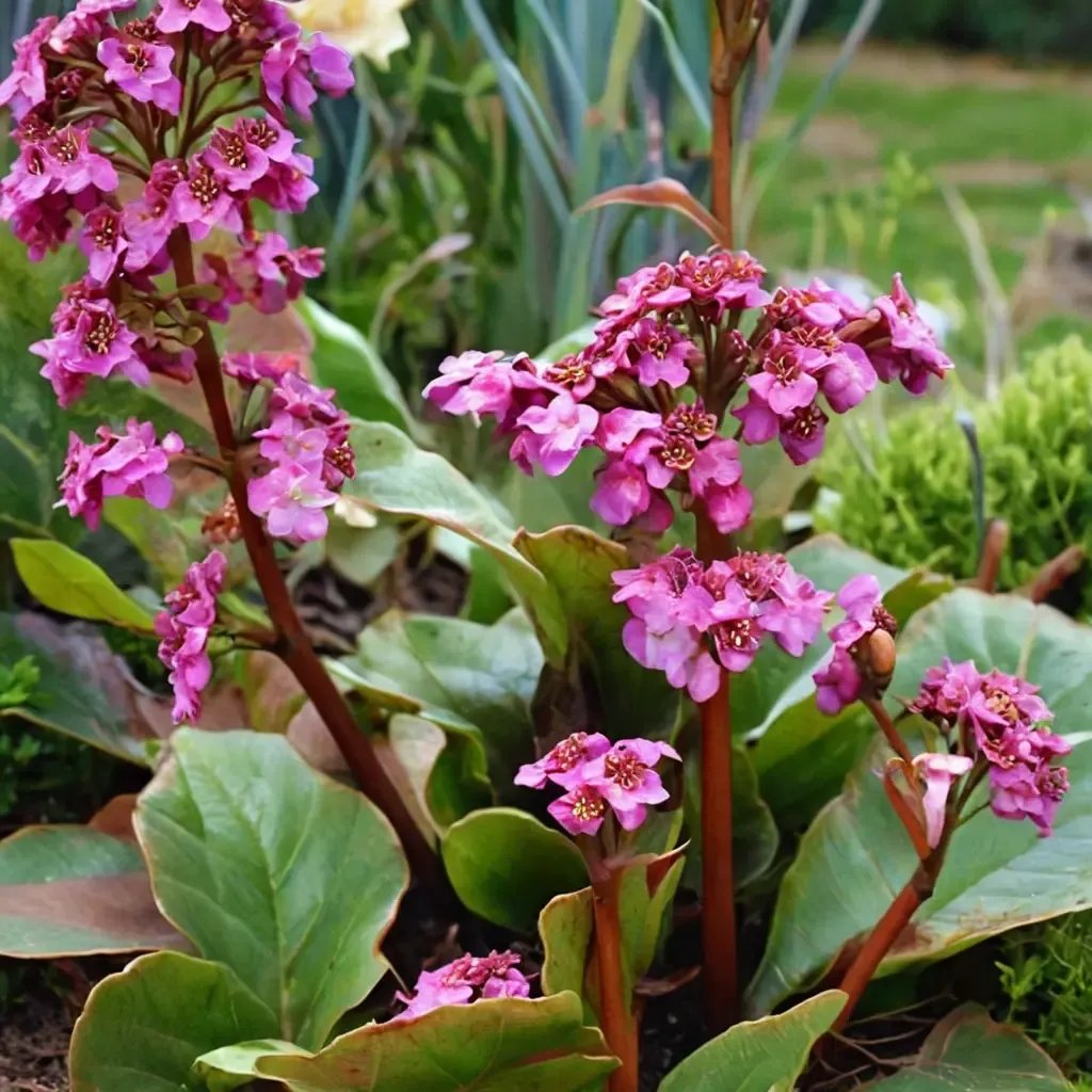Bergenia cordifolia 'Winterglow'
