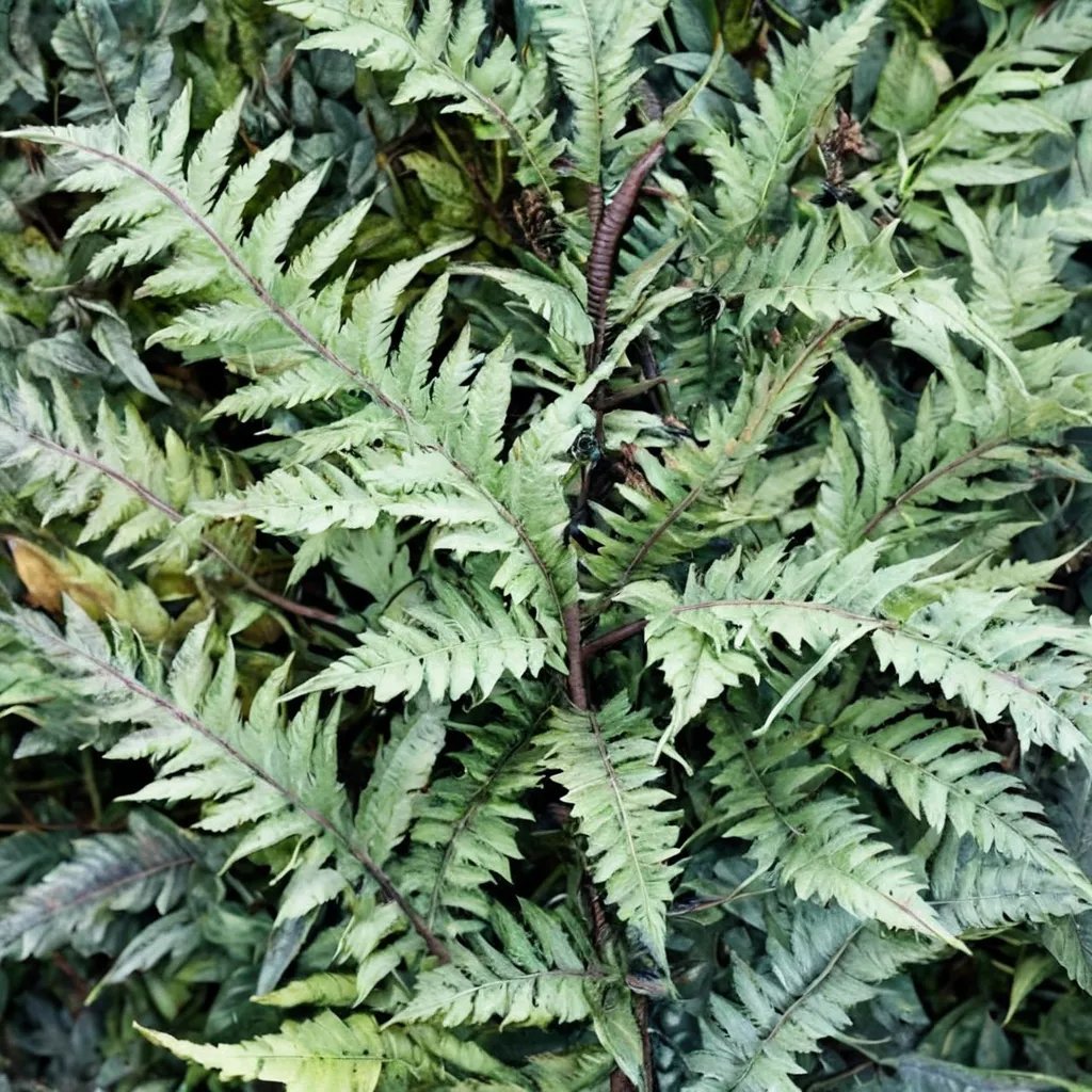 Athyrium niponicum 'Apple Court'