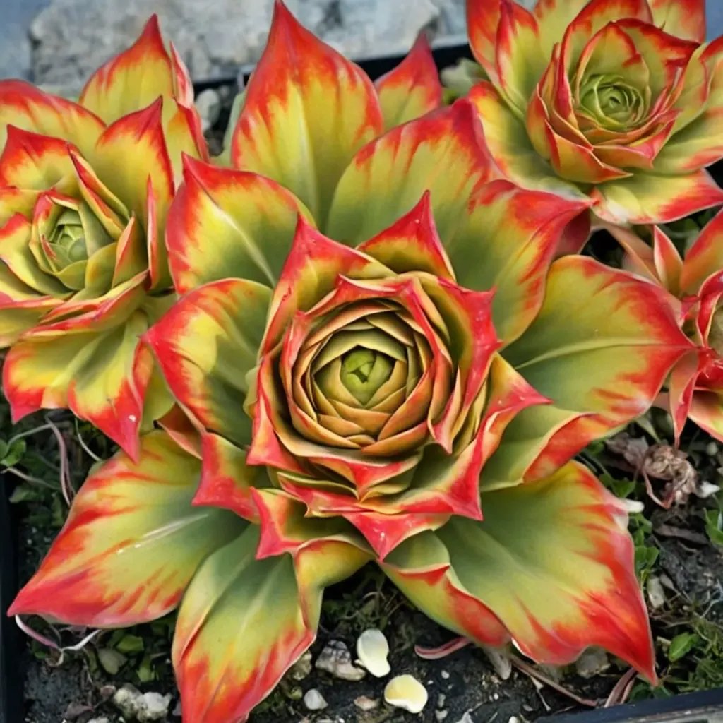 Sempervivum tectorum 'Gold Nugget'