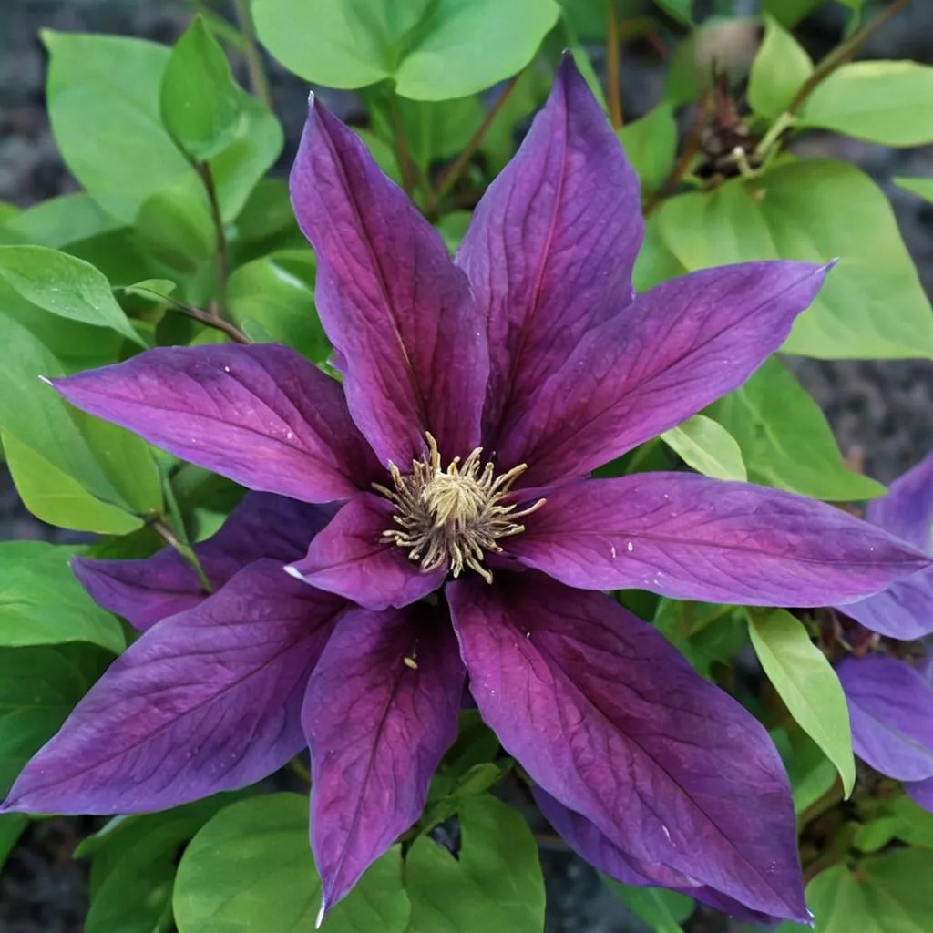 Clematis x hybrida 'Reiman'
