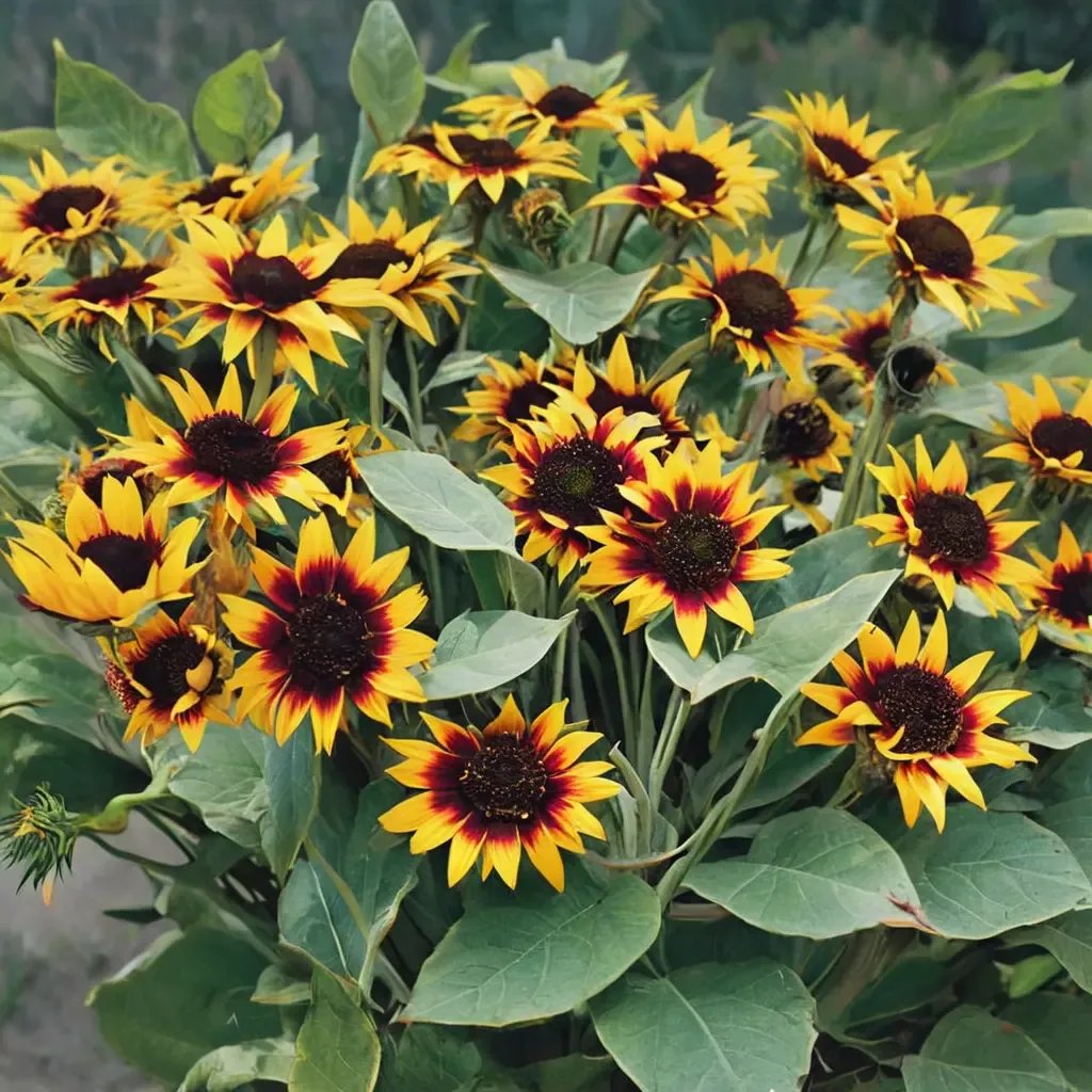 Helianthus annuus 'Ring of Fire'