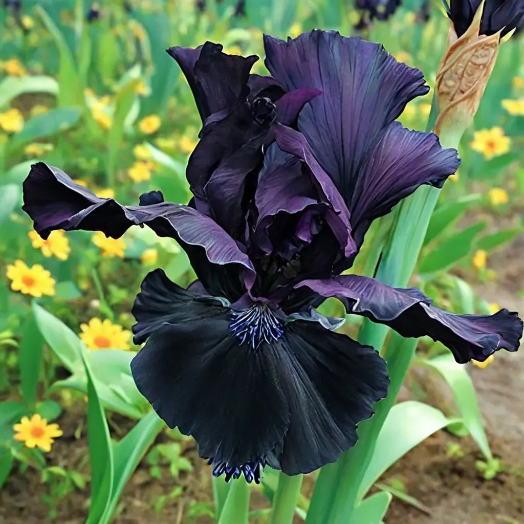 Iris x germanica 'Blackwater'