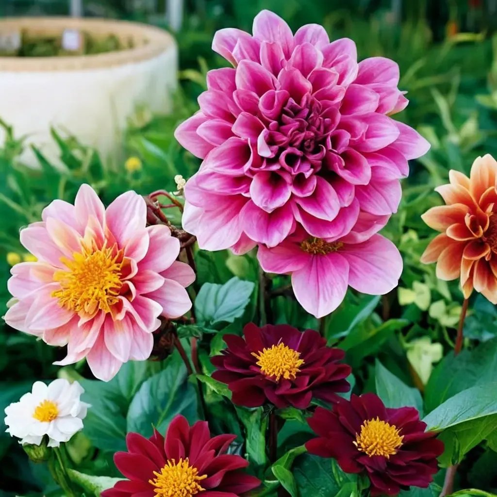Dahlia variabilis 'Verda'