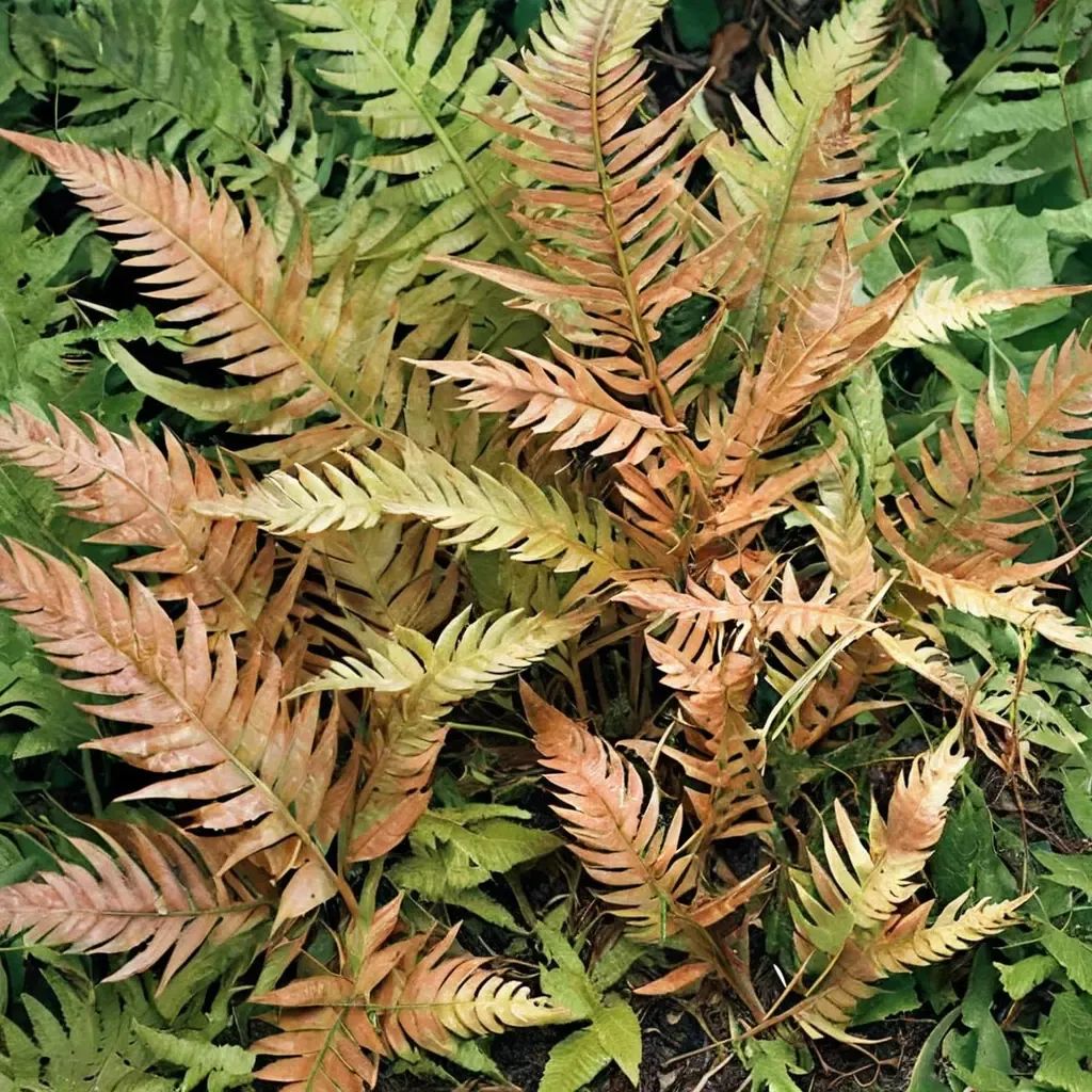 Dryopteris erythrosora 'Brilliance'