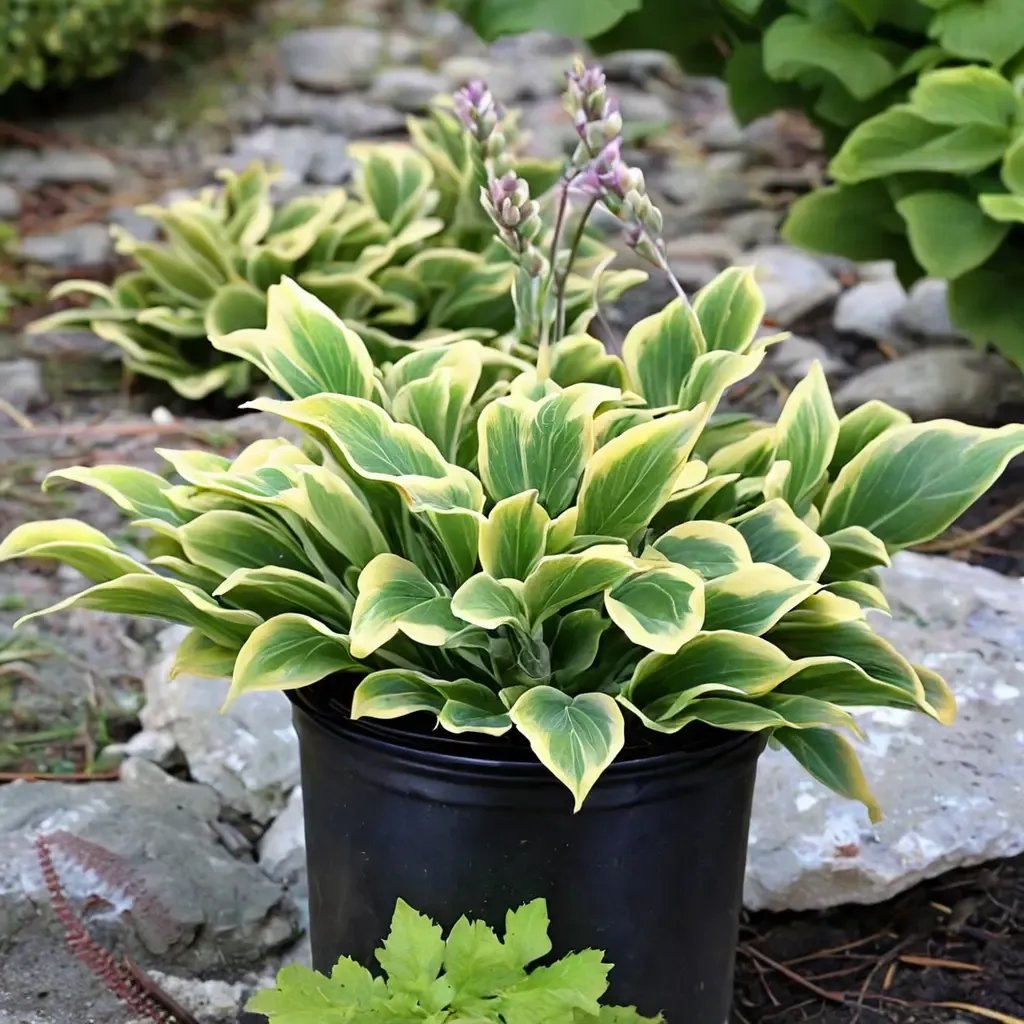Hosta plantaginea 'First Frost'
