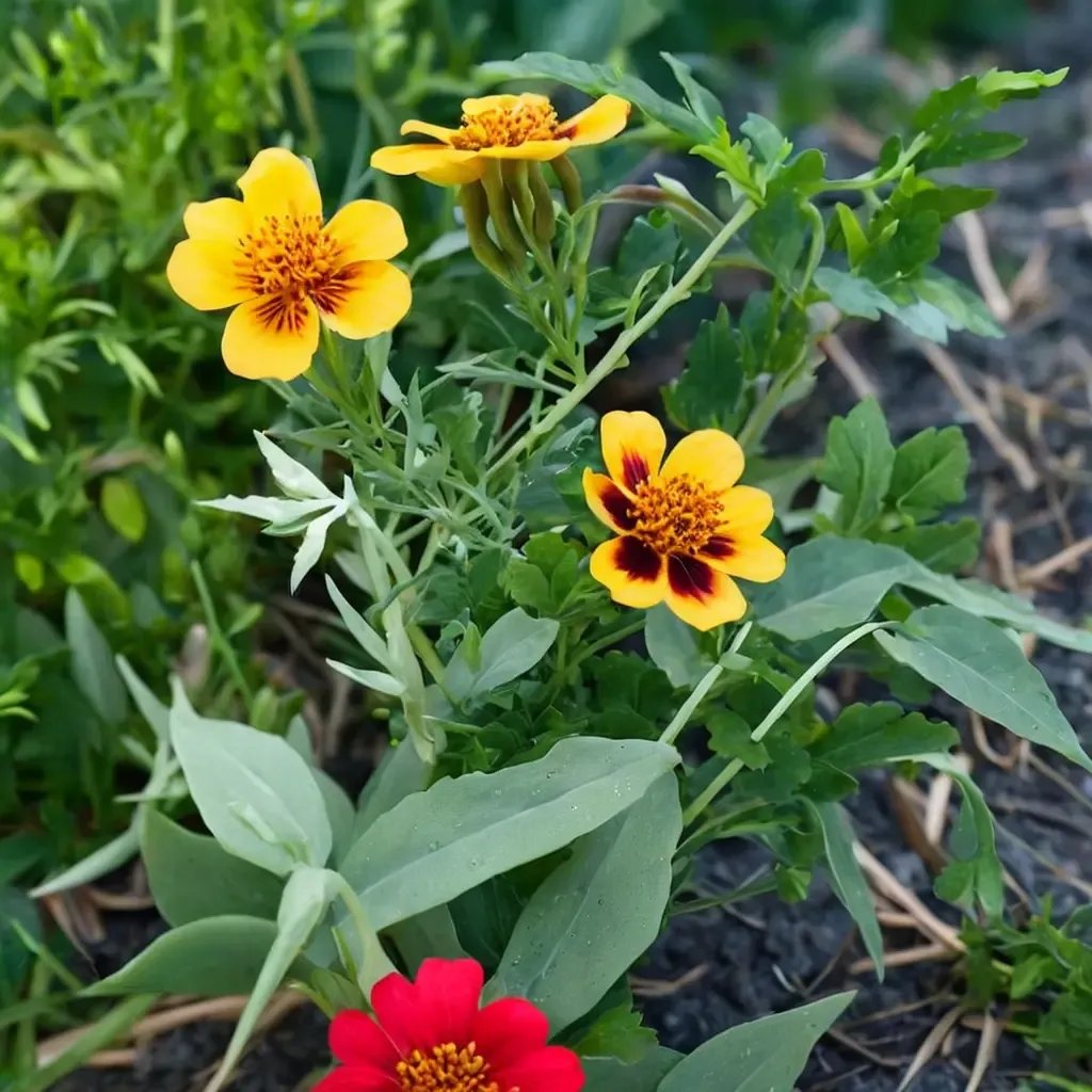 Tagetes erecta 'Dwarf Jaguar'