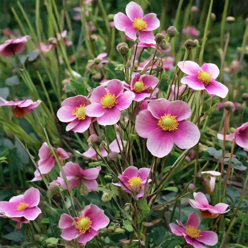Anemone hupehensis 'Hadspen Abundance'