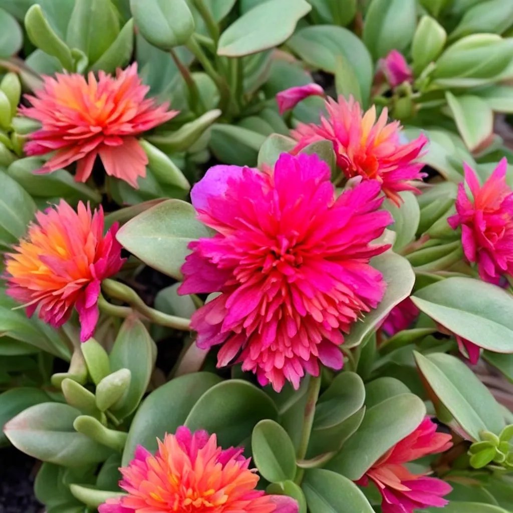 Portulaca oleracea 'ColorBlast Double Magenta'