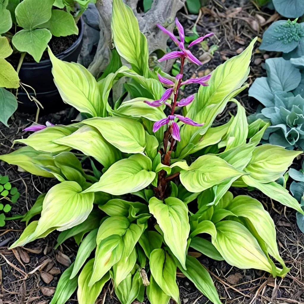 Hosta x hybrida 'Pineapple Salsa'