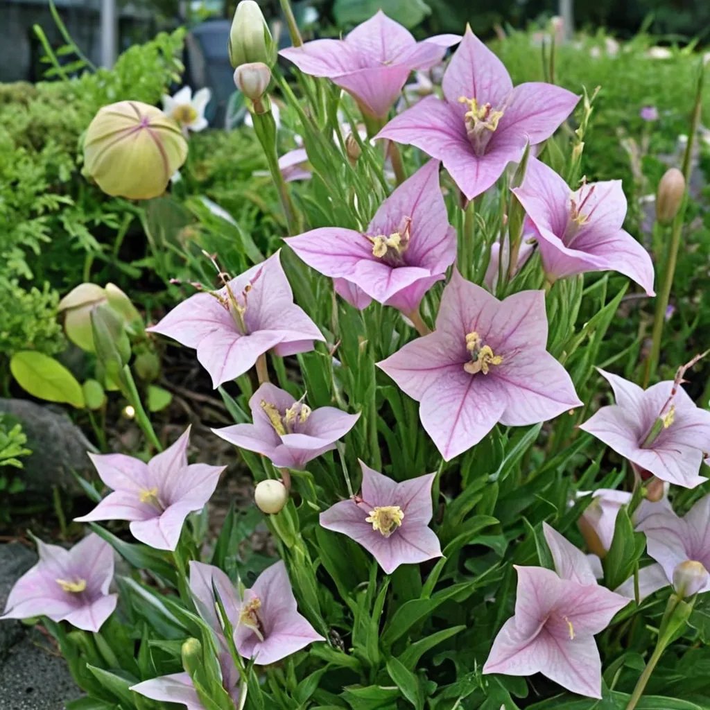 Platycodon grandiflorus 'Shell Pink'