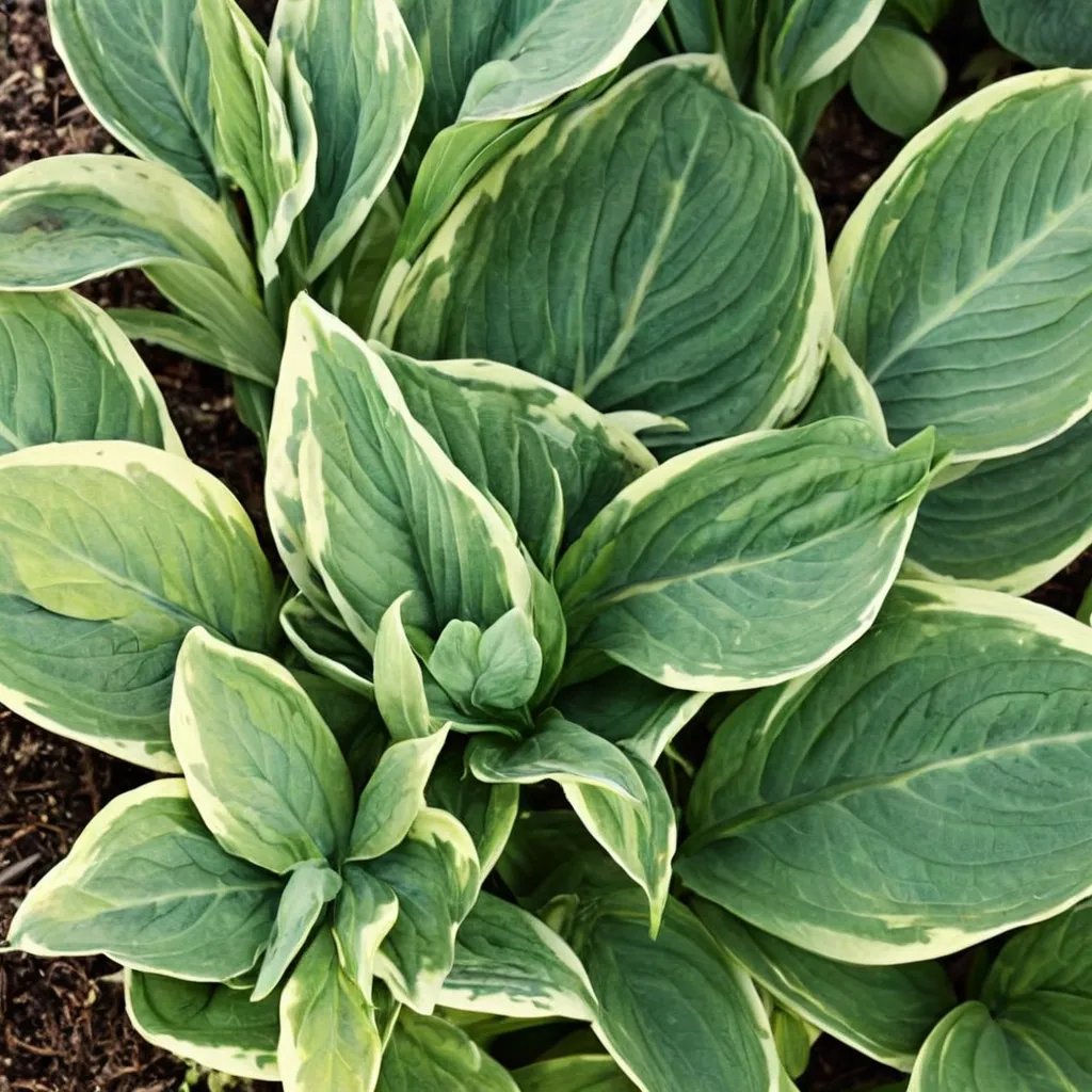 Hosta x hybrida 'Fringe Benefit'