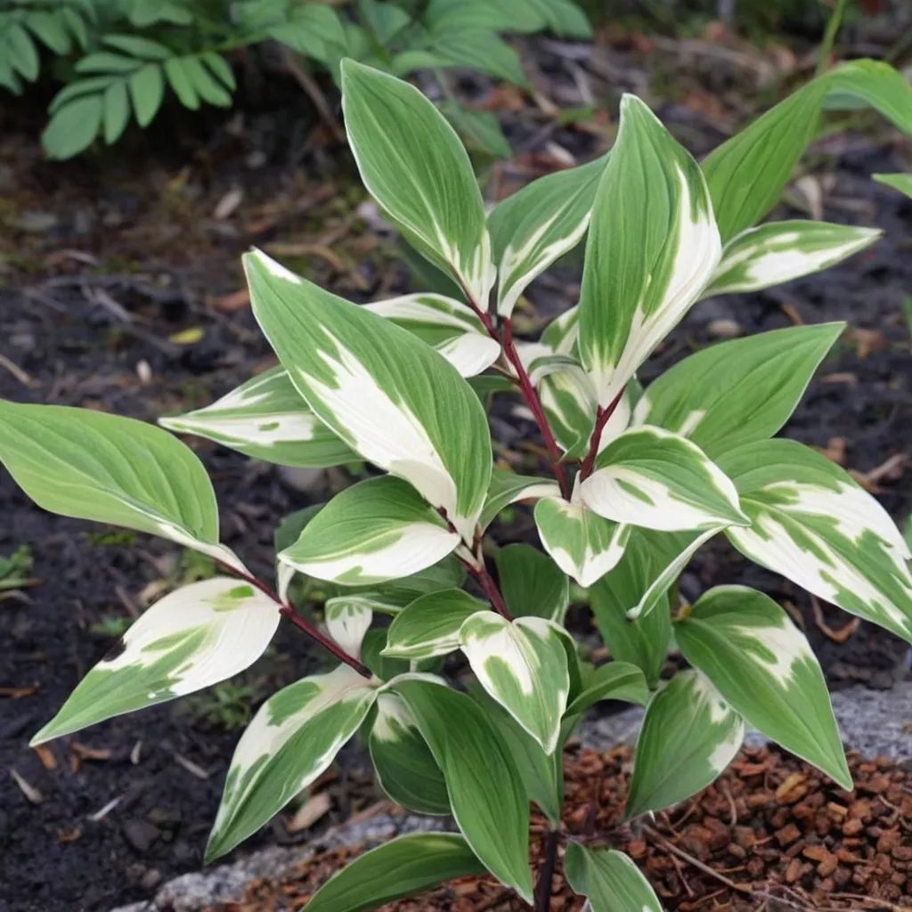 Polygonatum odoratum 'Byakko'
