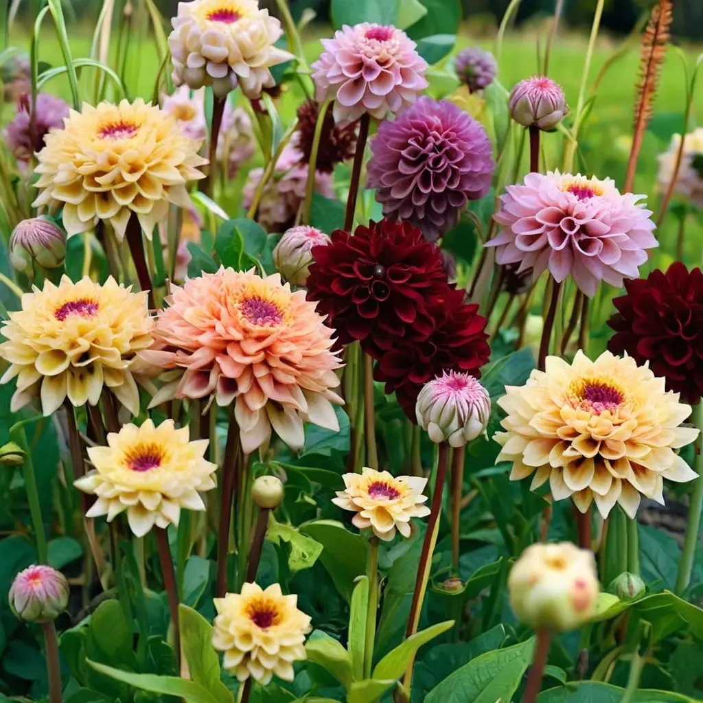 Dahlia pinnata 'Jill Dahlia Mix'