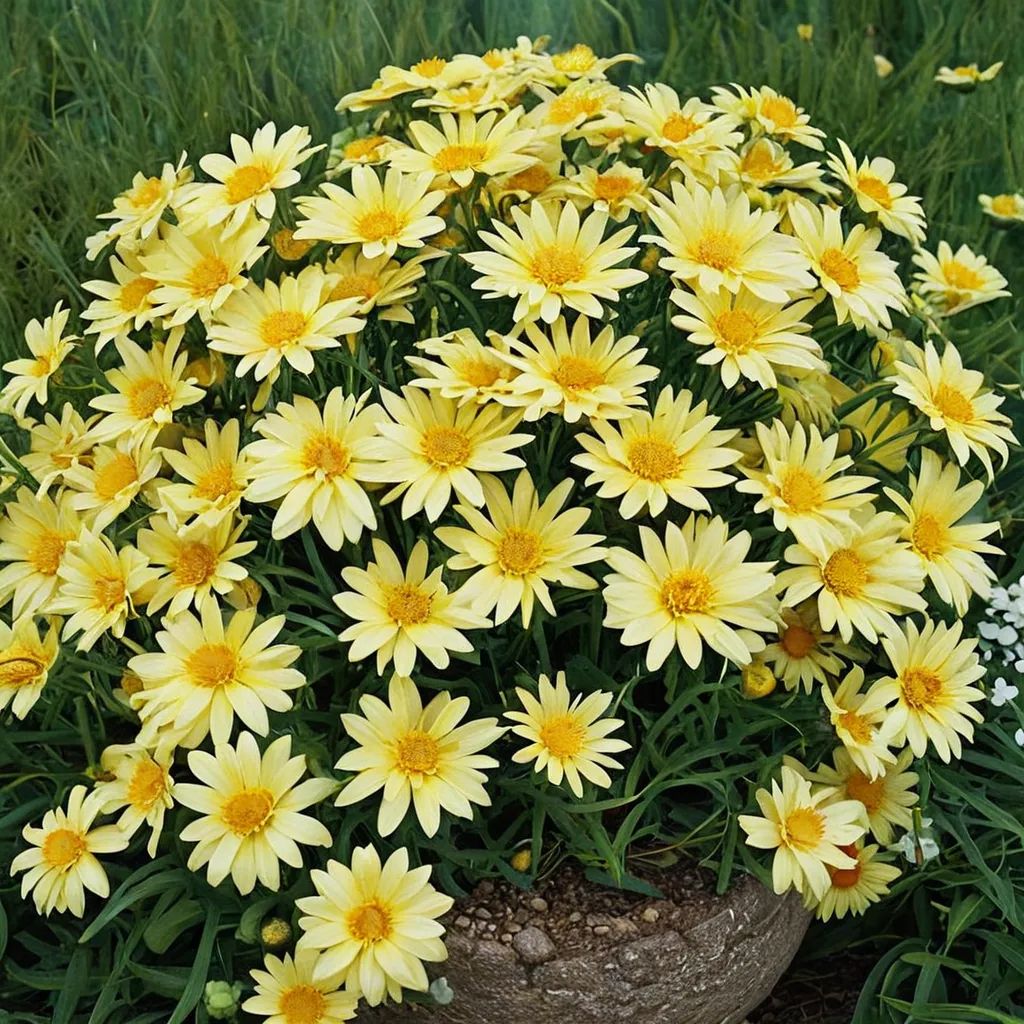 Argyranthemum frutescens 'Butterfly Yellow'