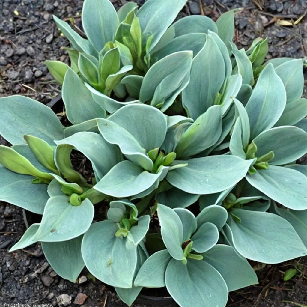 Hosta x hybrida 'Macho Mouse'