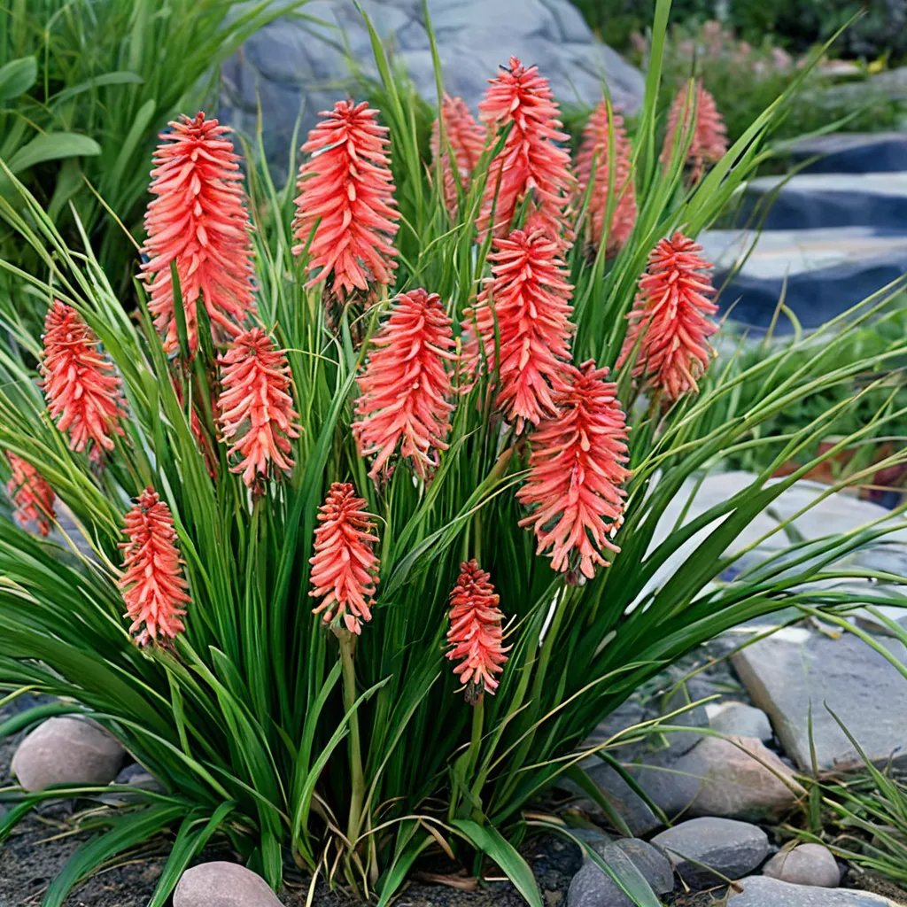 Kniphofia uvaria 'Poco Red'