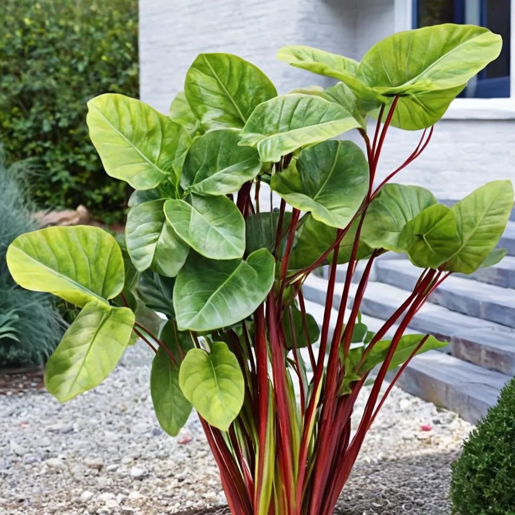 Colocasia esculenta 'Hawaiian Punch'