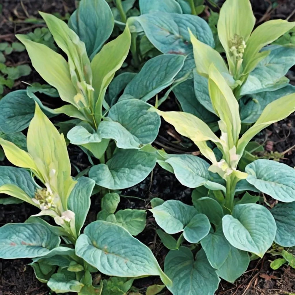 Hosta x hybrida 'Hide and Seek'