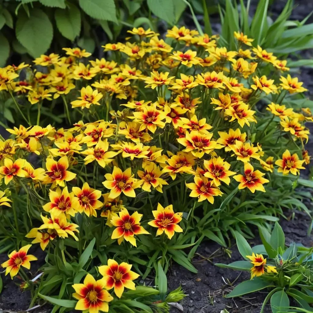 Coreopsis tinctoria 'UPTICK Gold Bronze'
