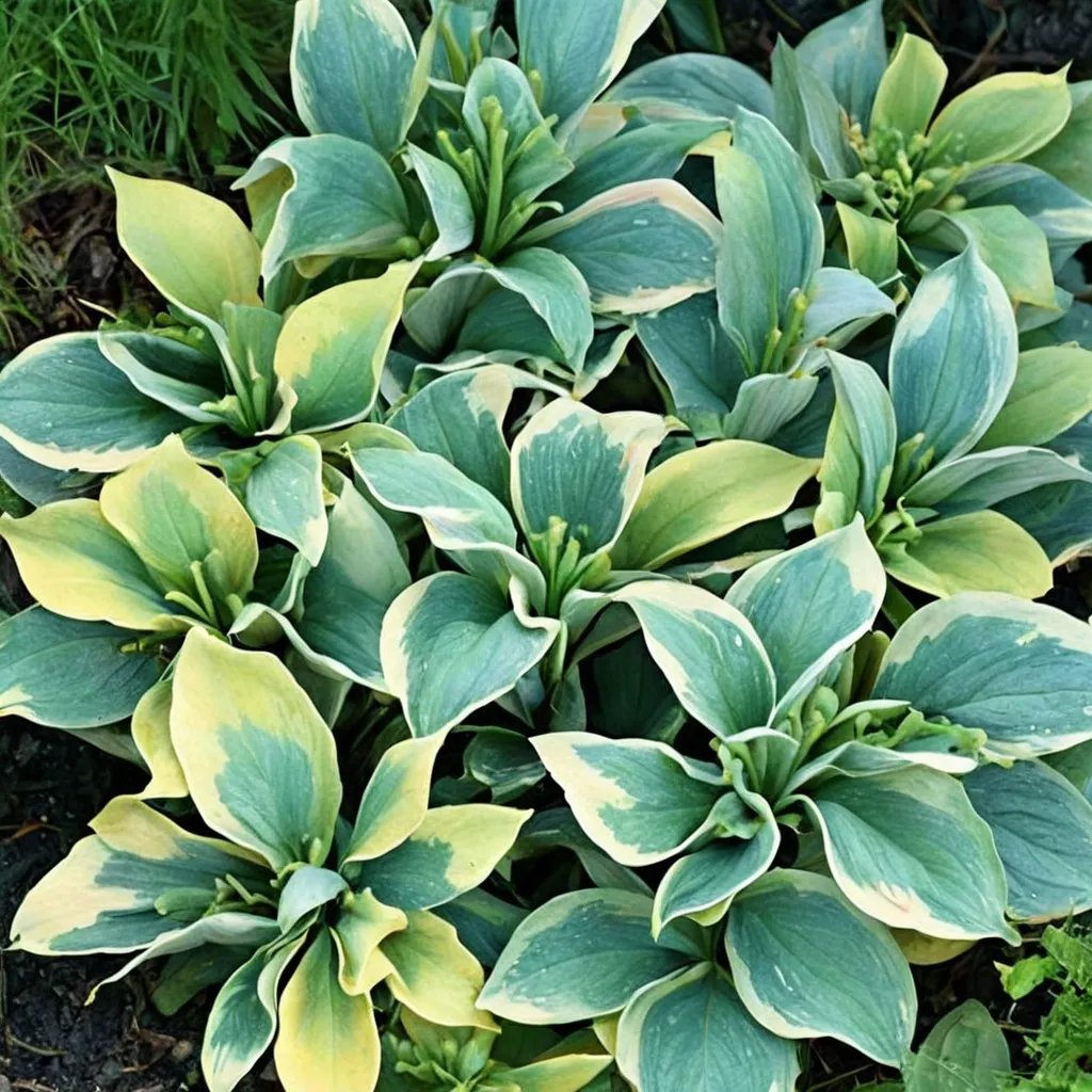 Hosta x hybrida 'Mouse Capades'