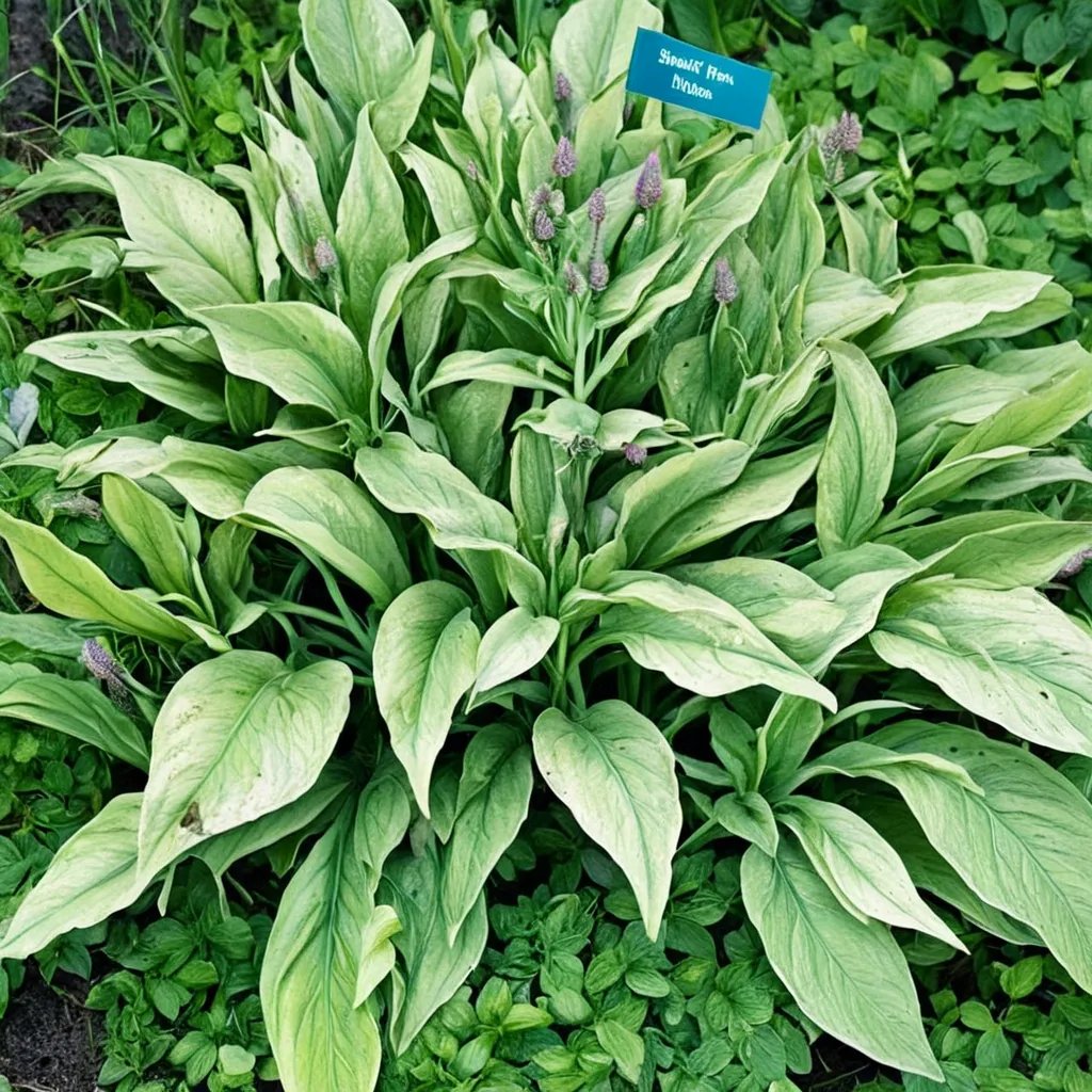 Hosta x hybrida 'Mountain Fog'