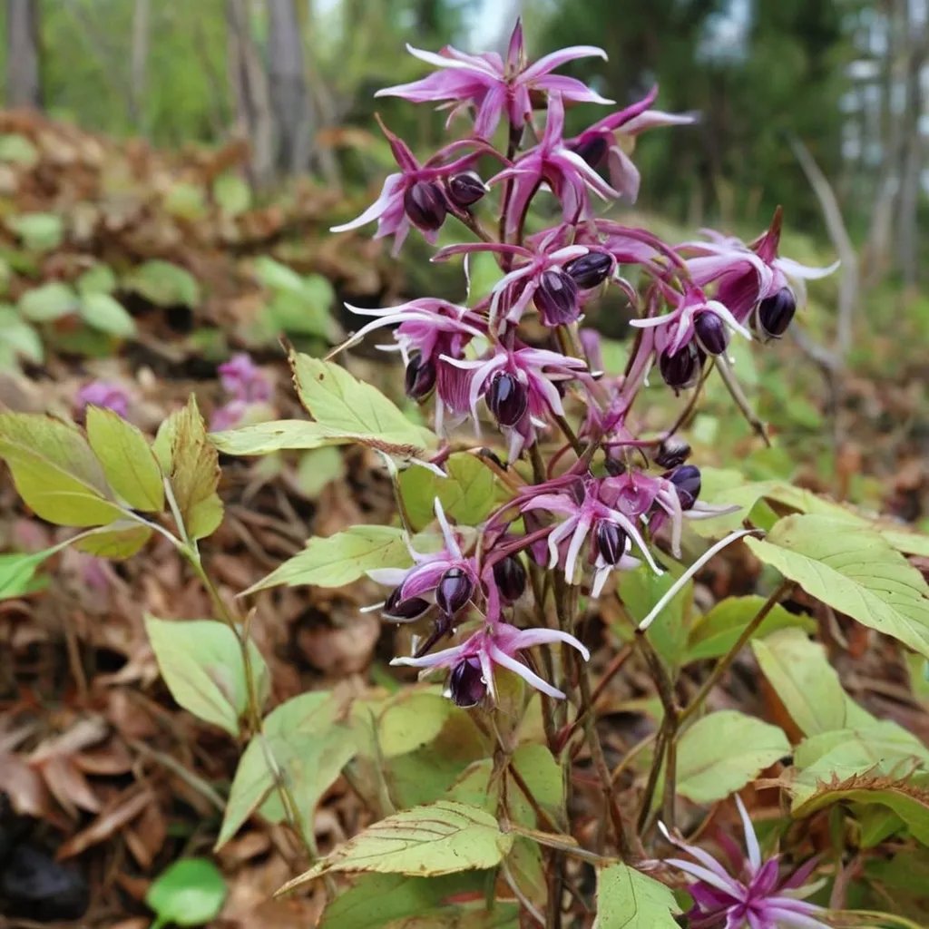 Epimedium grandiflorum 'Purple Prince'