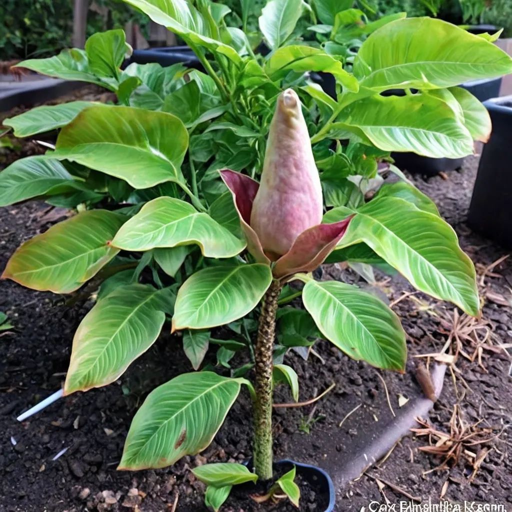 Amorphophallus koratensis 'Dark Stem Form'