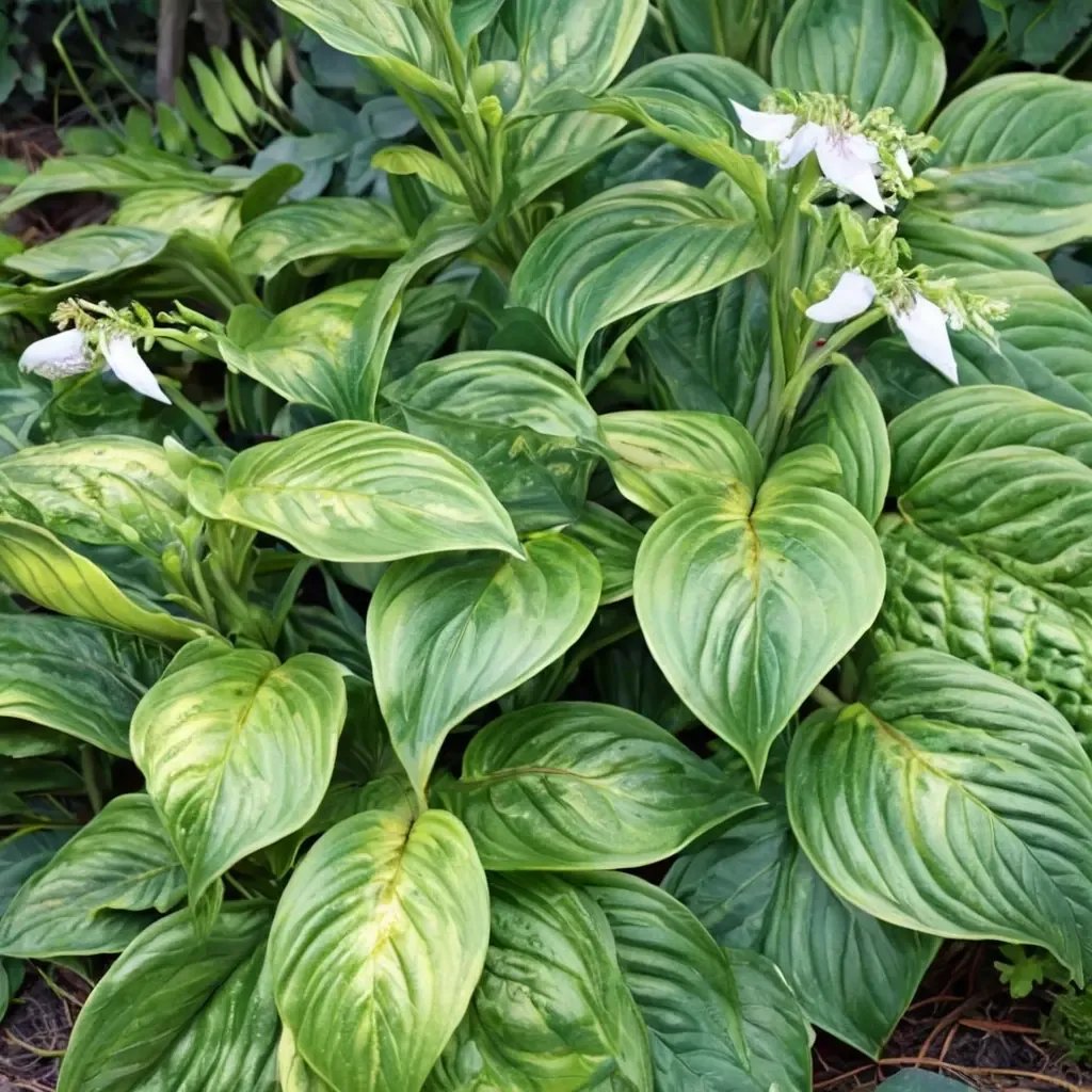 Hosta plantaginea 'Cathedral Windows'
