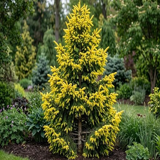 Picea orientalis 'Yellow Spiked'