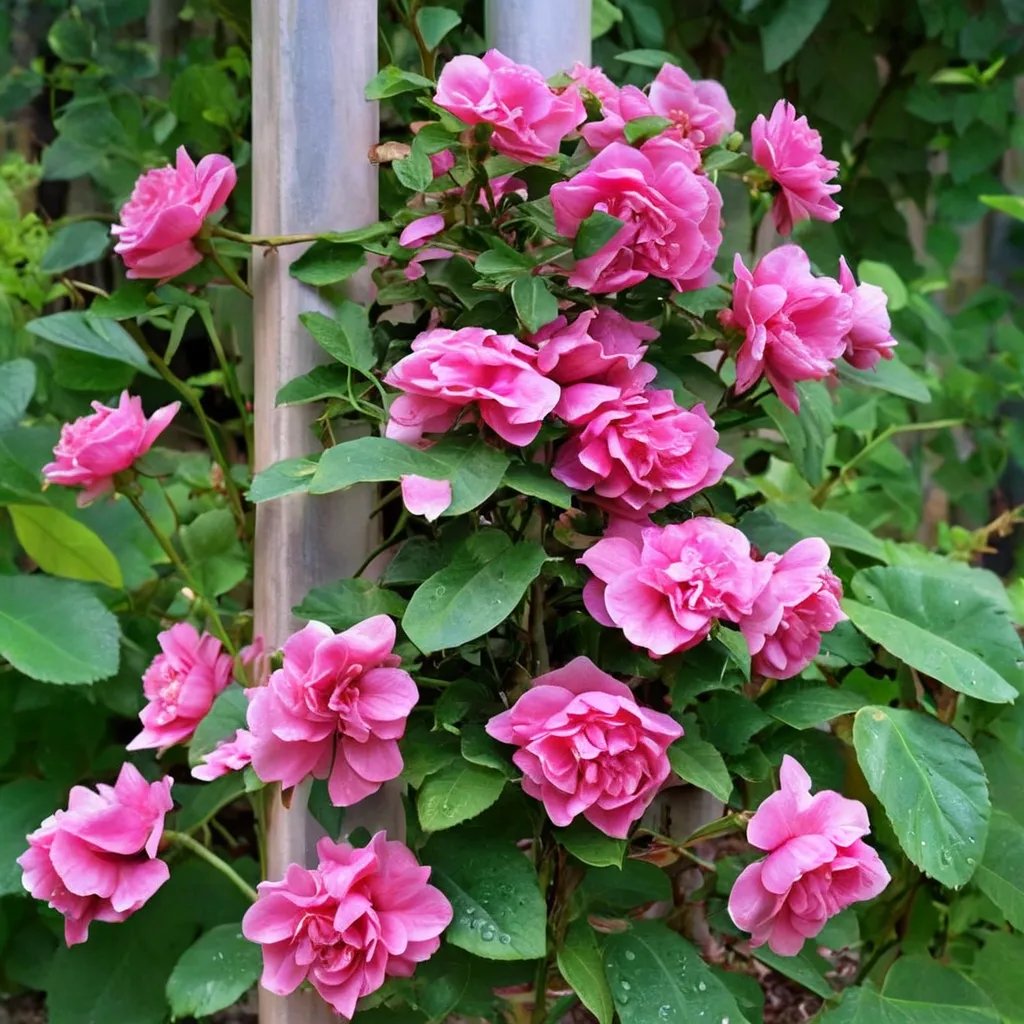 Rosa x hybrida 'Zéphirine Drouhin'