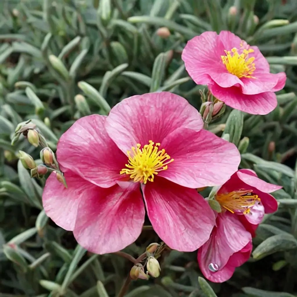 Helianthemum nummularium 'Belgravia Rose'