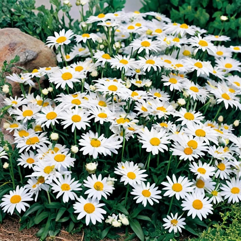 Chrysanthemum superbum 'Snow Lady'