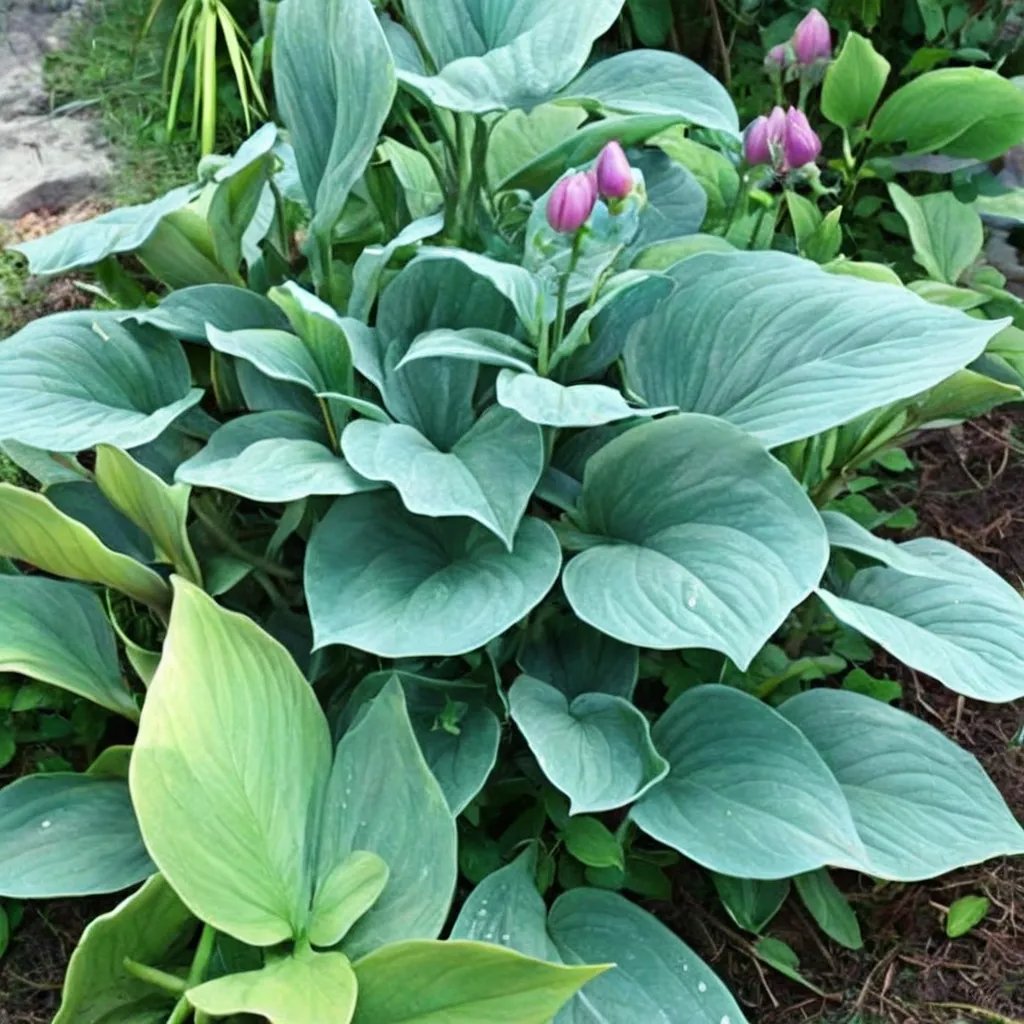 Hosta x hybrida 'Grey Piecrust'