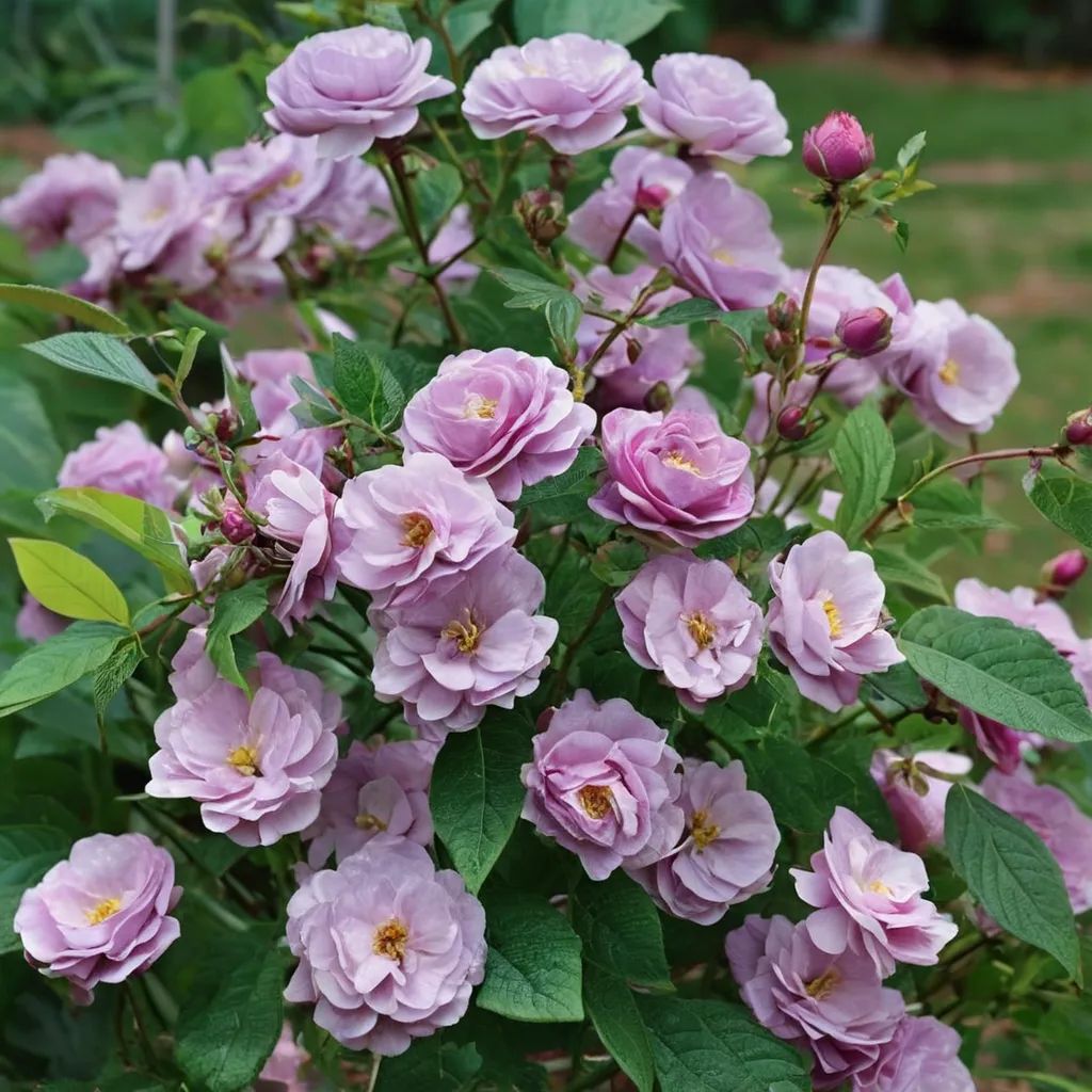 Rosa x hybrida 'Rise Up Lilac Days'