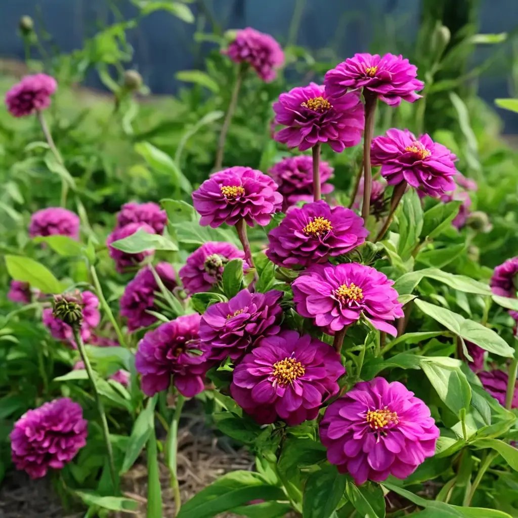 Zinnia elegans 'Giant Violet Queen'