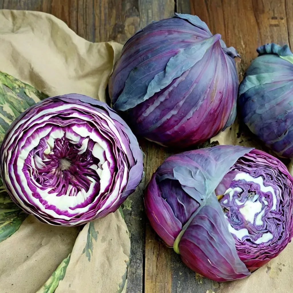 Brassica oleracea 'Ruby Ball'
