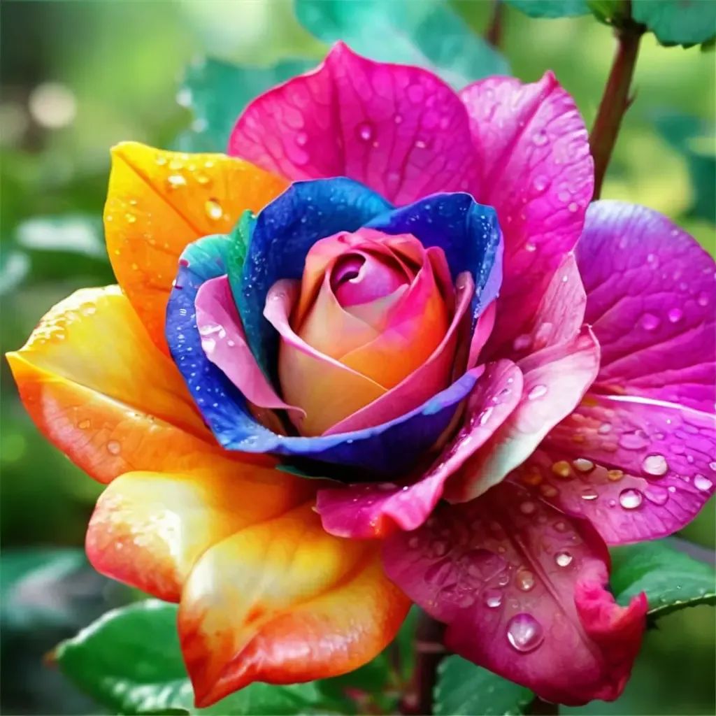 Rosa x hybrida 'Rainbow'