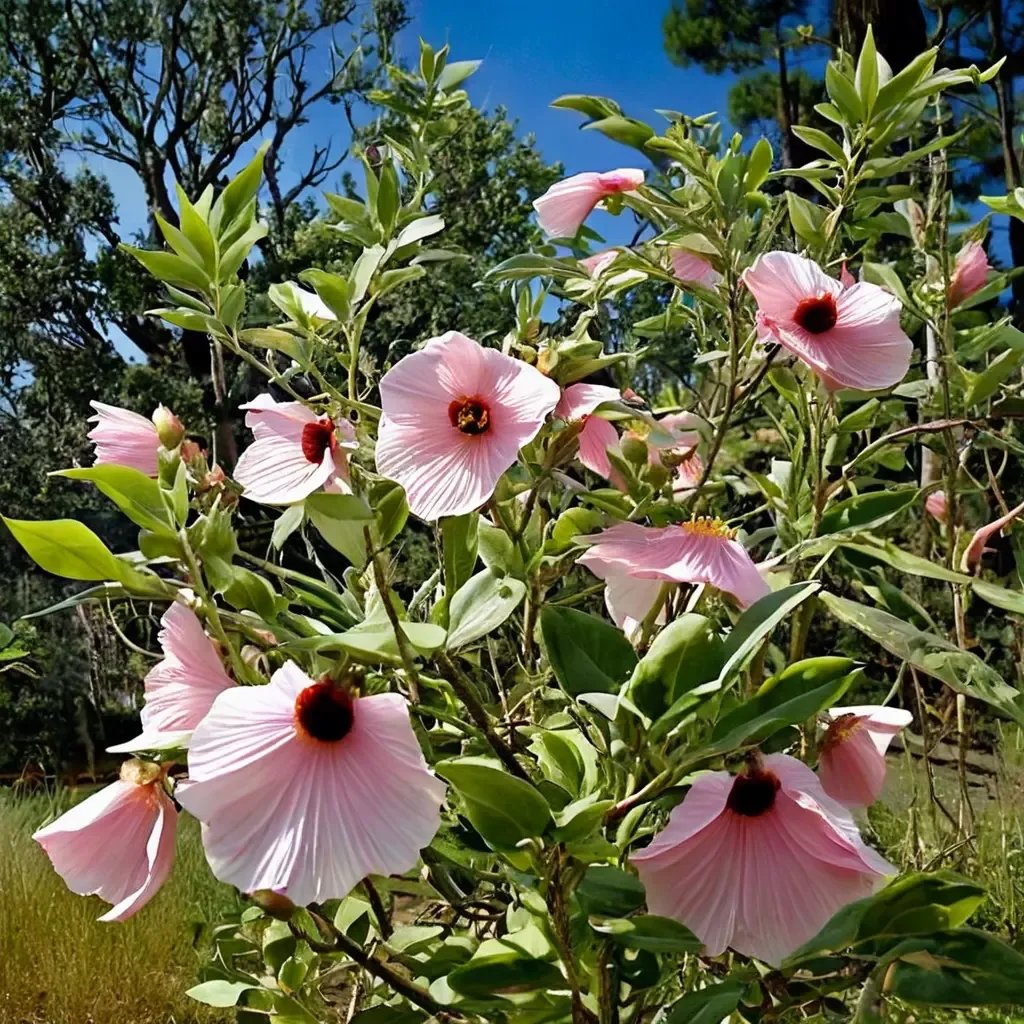 Hibiscus splendens 'Pink Hollyhock Tree'