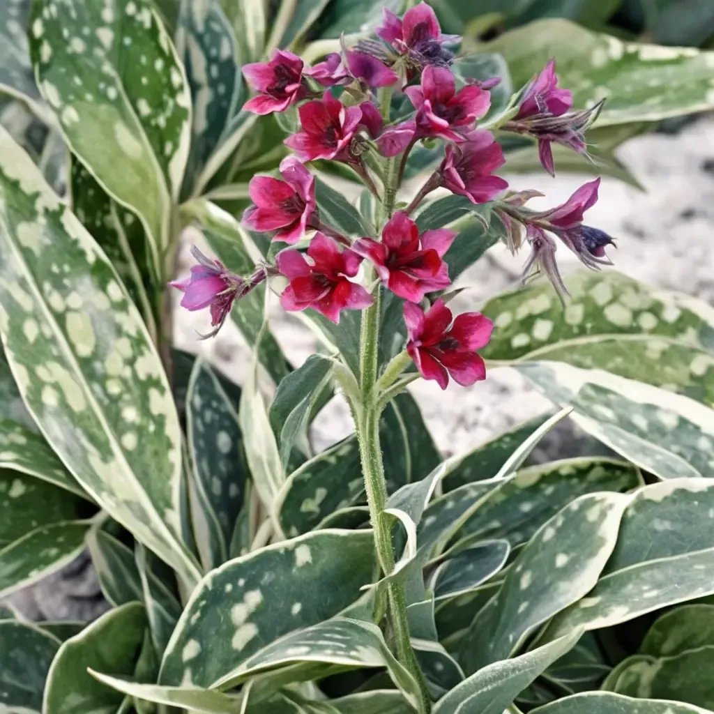 Pulmonaria officinalis 'Raspberry Frost'