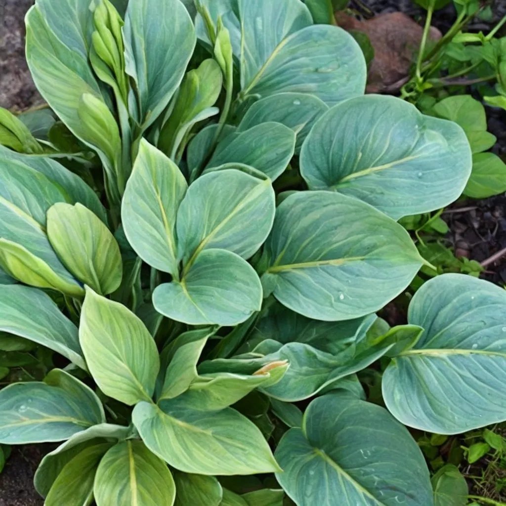 Hosta x hybrida 'Floradora'