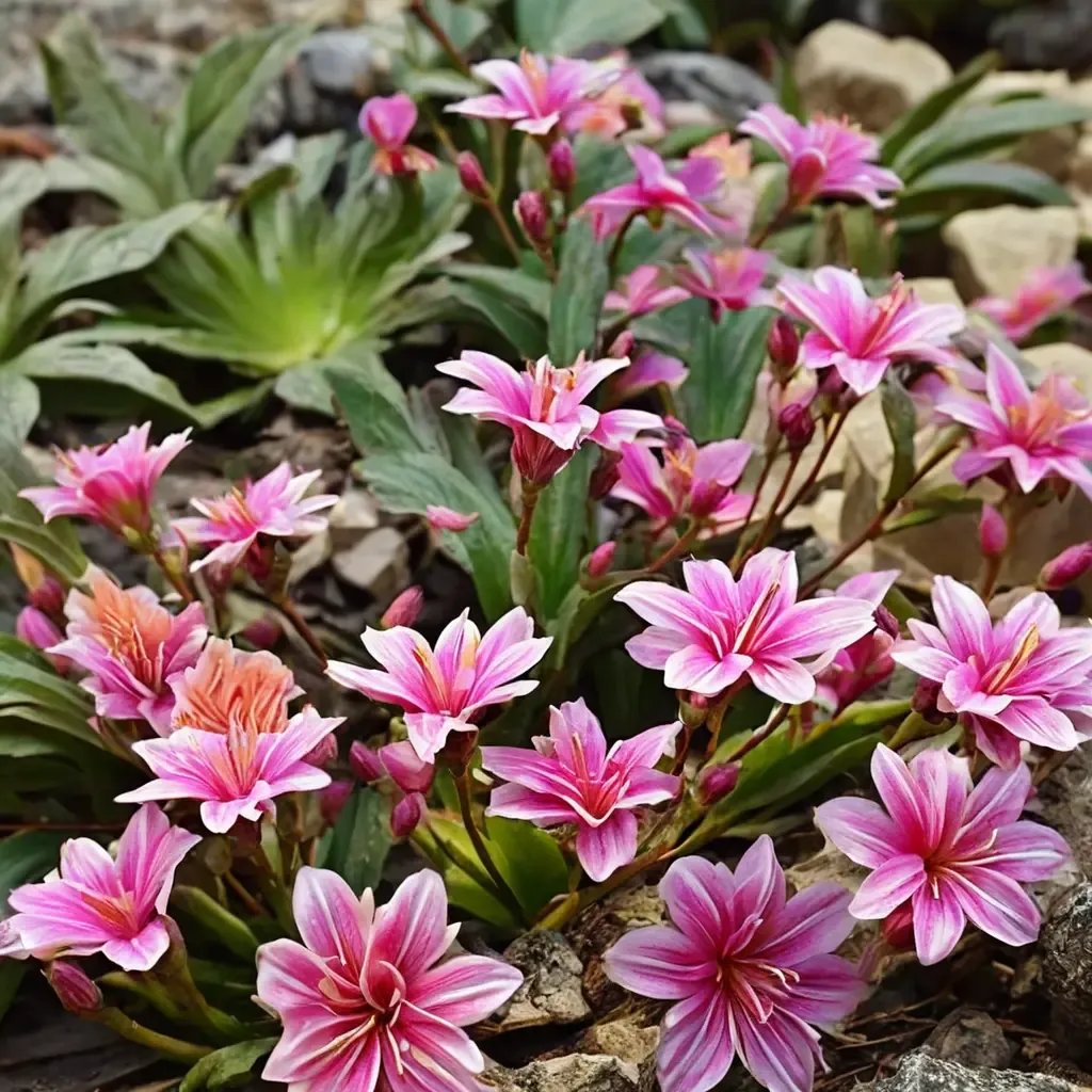 Lewisia longipetala 'Little Plum'